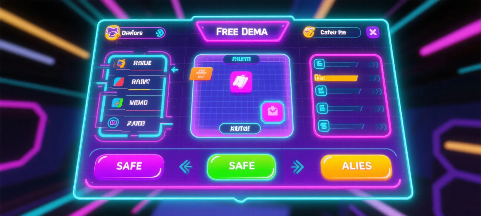 现代老虎机游戏界面示意（演示图）